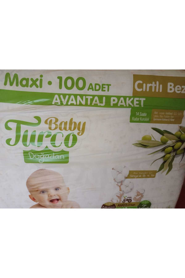 BABY TURCO DOĞADAN BEBEK BEZİ DOĞAL ÇUKUROVA PAMUĞU VE EGE ZEYTİNYAĞLI İÇERİK 14 SAATE KADAR KURULUK