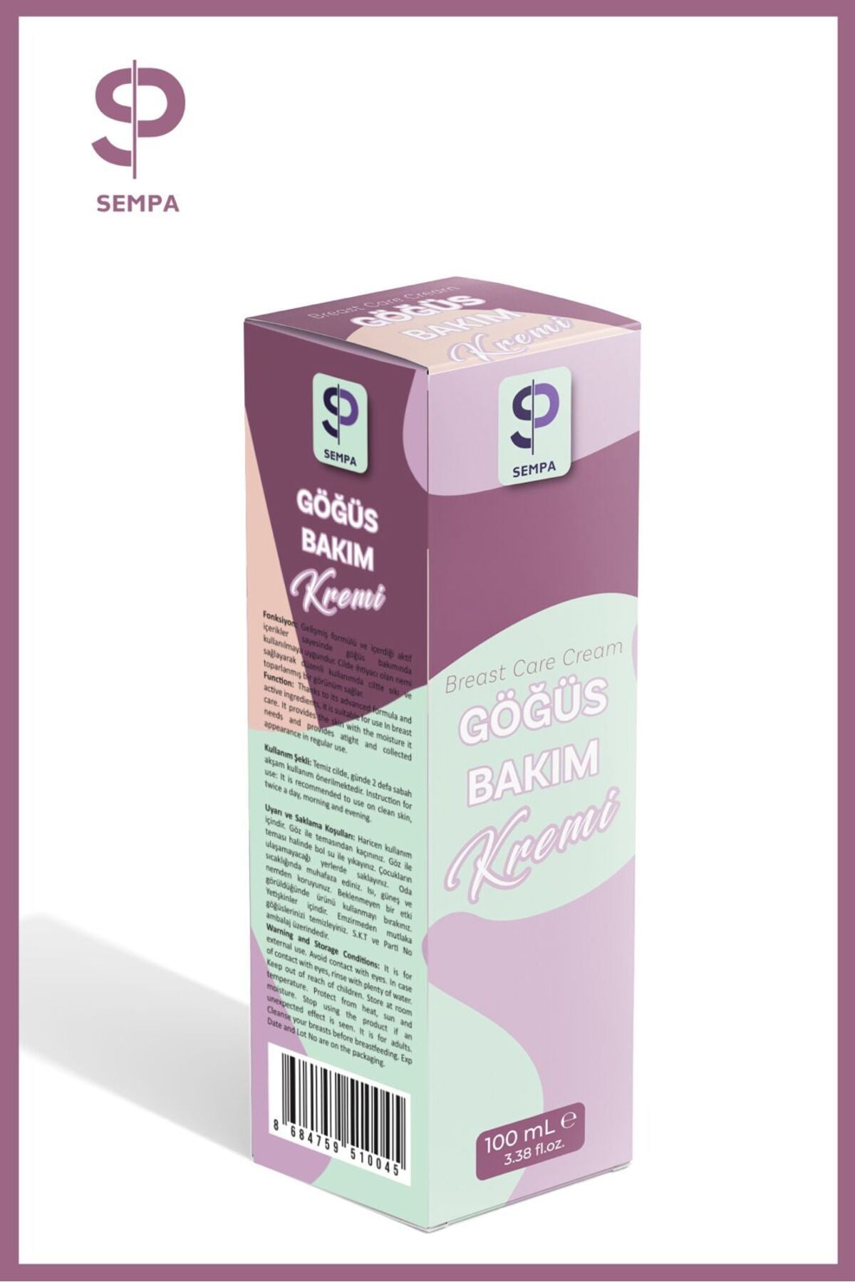 SP SEMPA Göğüs Ve Kalça Dikleştirici & Dolgunlaştırıcı , Büyütücü,sıkılaştırıcı Göğüs Bakım Kremi ml