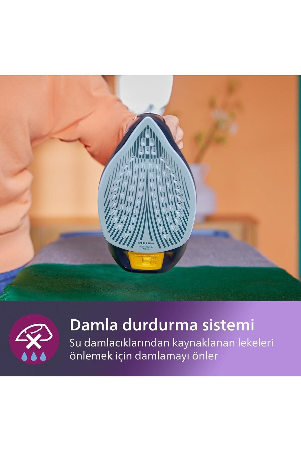 Philipserisi Buharlı Ütü, W, g/dk Sürekli Buhar, SteamGlidelite, g Şok Buhar, DST/ - Görsel 4