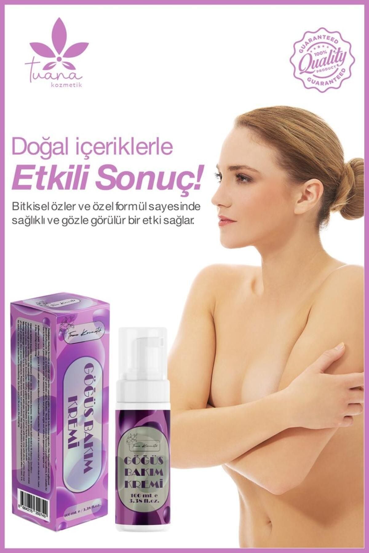 Tuana Kozmetik Göğüs Ve Kalça Dikleştirici & Dolgunlaştırıcı , Büyütücü, Sıkılaştırıcı Göğüs Bakım Kremi ml