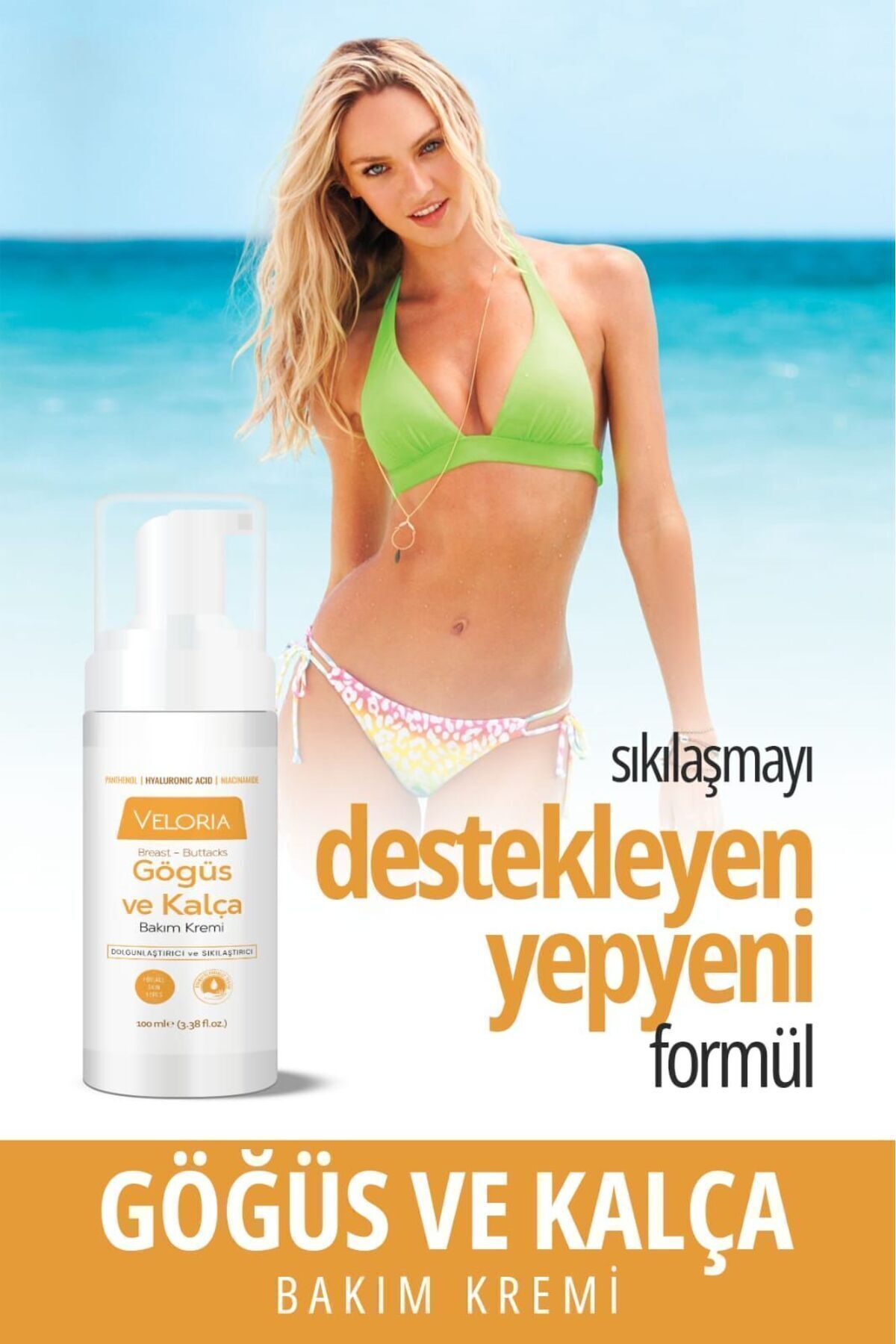 Veloria Cosmetics Göğüs Ve Kalça Büyütücü,. Şekillendirici, Dolgunlaştırıcı, Çatlak Giderici, Sıkılaştırıcı Kreml