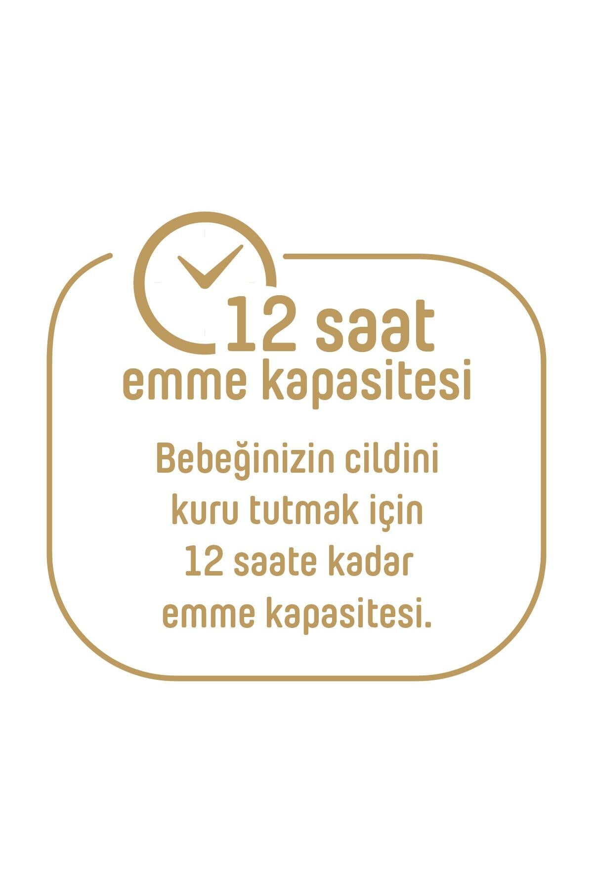 Pure Baby Organik Pamuklu Cırtlı Bez 2'li Paket 3 Numara Midi 112 Adet
