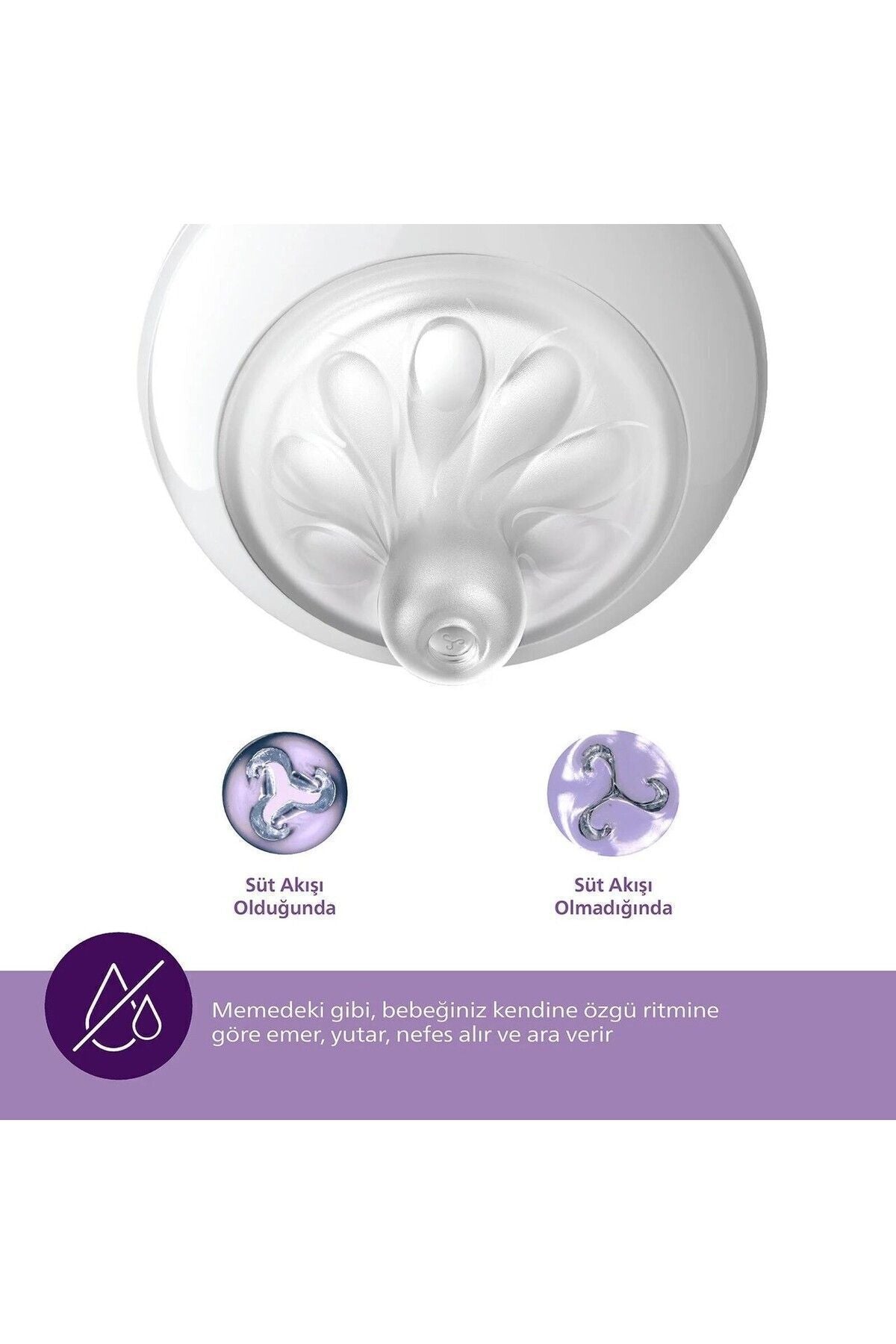 Philips Avent Doğal Tepkili Biberon Emziği NoAy Scy/