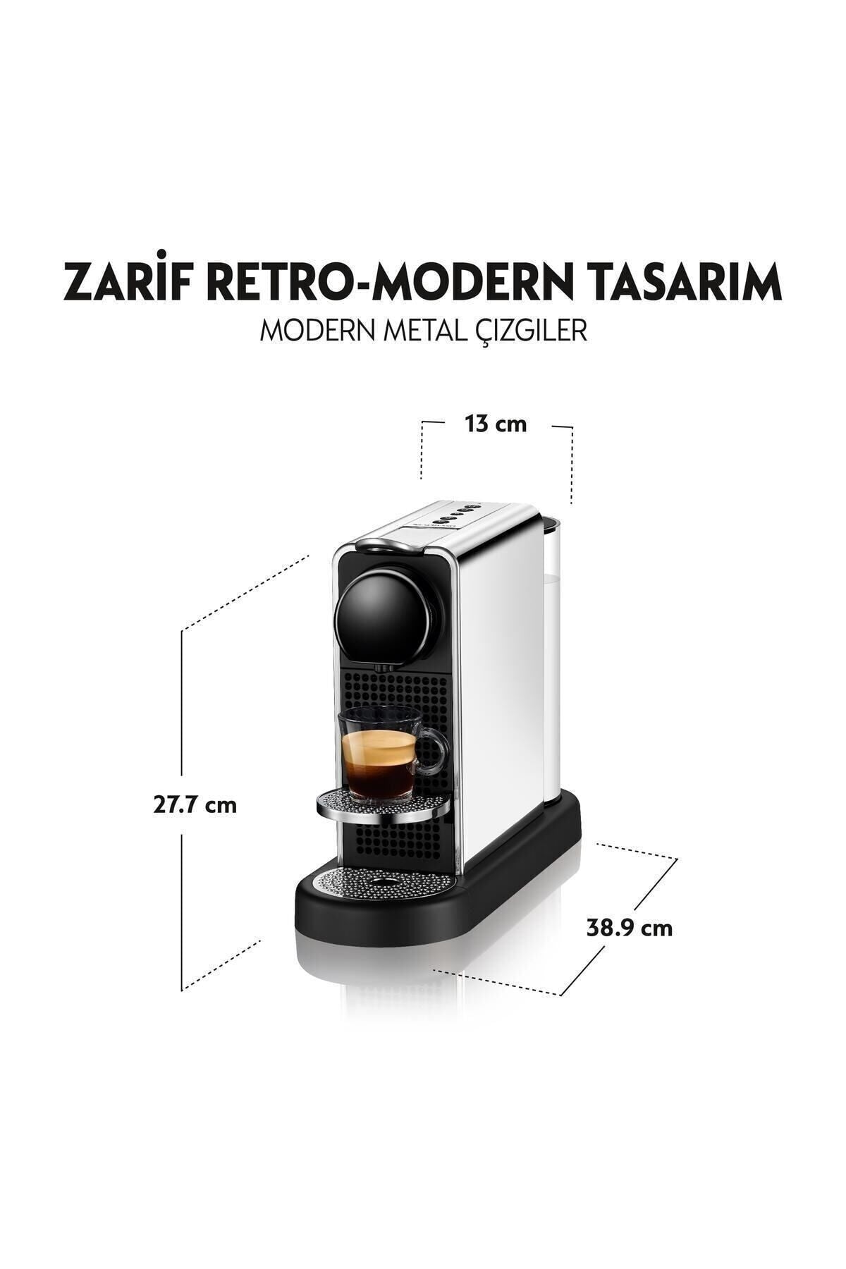 Nespresso CCitiz Platinum Kahve Makinesi ,Paslanmaz Çelik