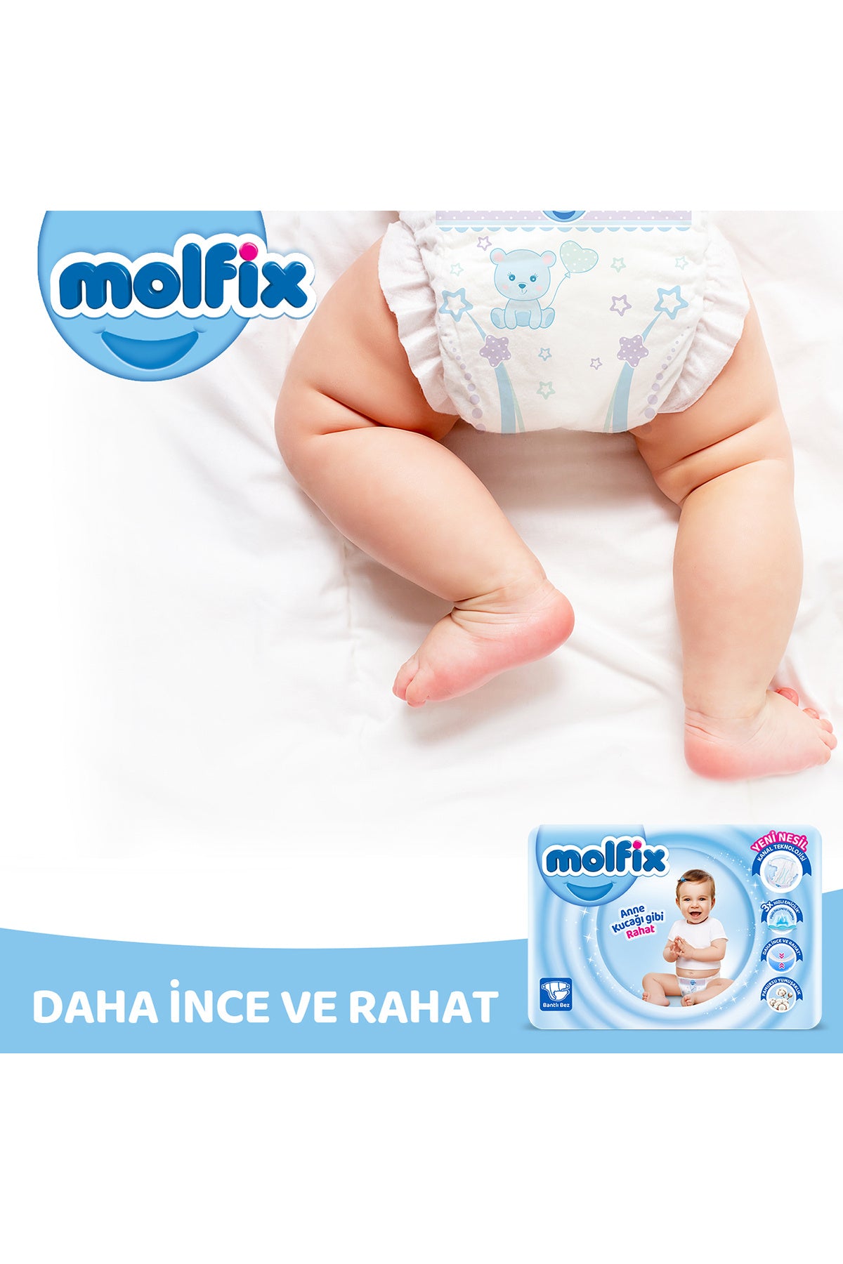 Molfix Bebek Bezi 2 Beden Mini Aylık Fırsat Paketi 216 Adet