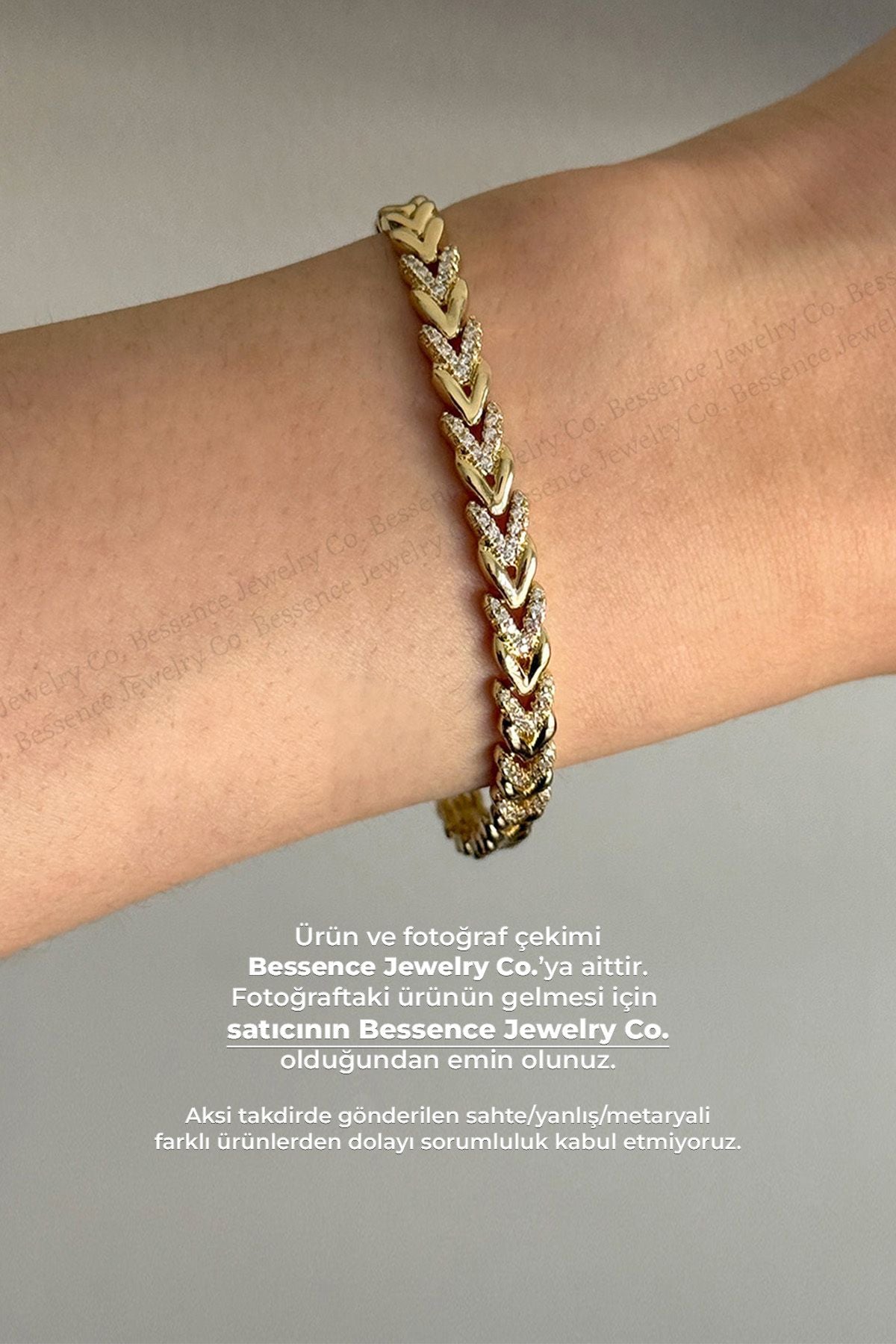 Bessence Jewelry Co XUPING Bileklik Kalpli Taşlı