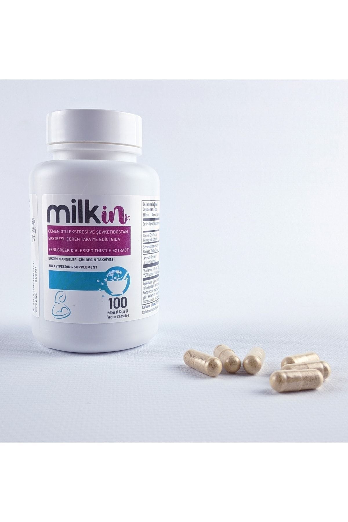 milkin Bitkisel Kapsül - Anne Sütü Arttırıcı Gıda Takviyesi