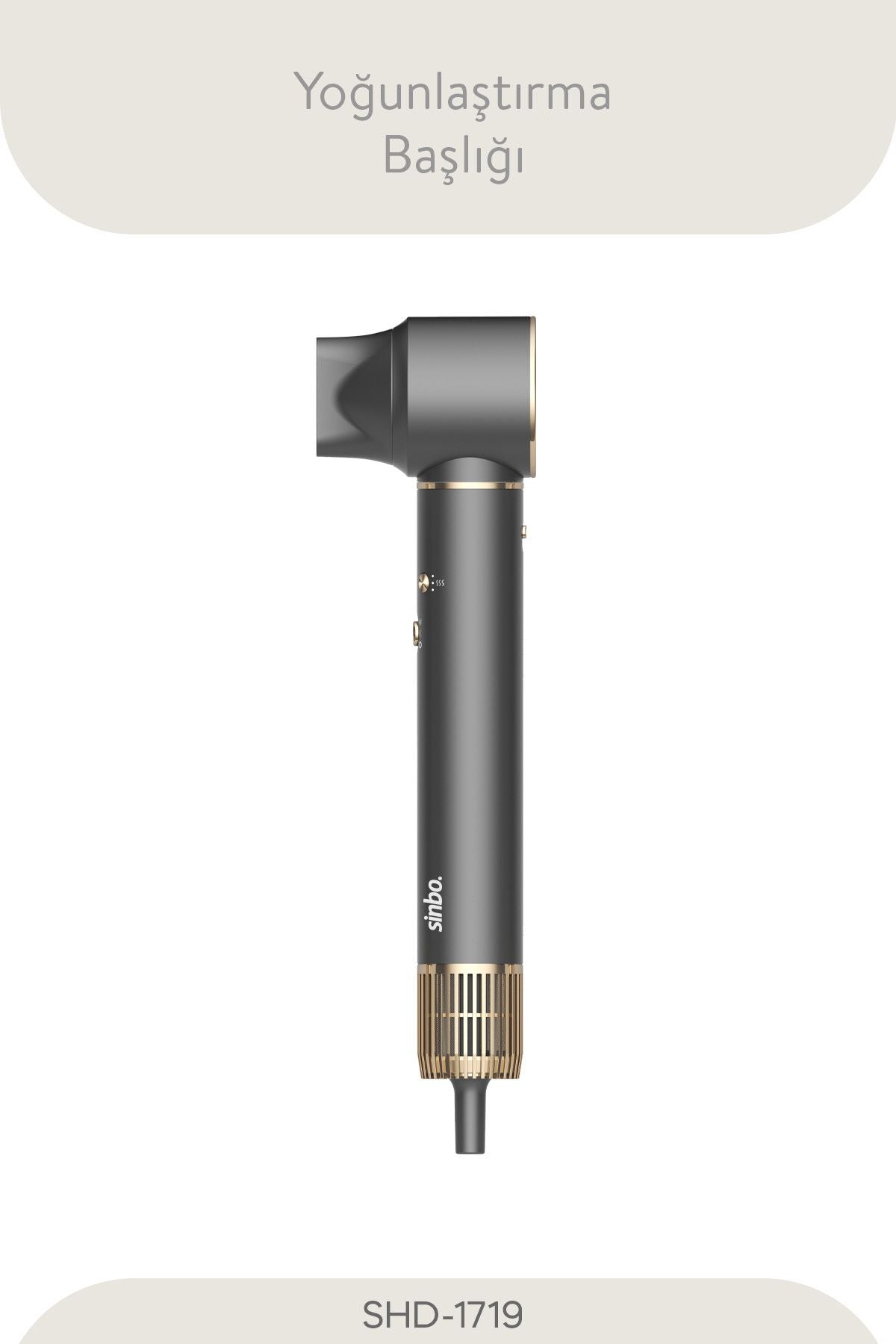 Sinbo Pro Airwrap Compact Uzun Multi-Styler Hava Üfleme inBldc Saç Şekillendirici -Graphite Gray - Görsel 7