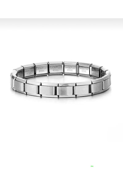 CAPRI FORCE İtalyan Charm Unisex Bileklik – Paslanmaz Çelik, Her Bileğe Uygun!
