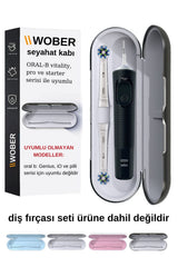 Wober Oral-b Şarjlı Diş Fırçası Için Saklama Kabı/kutusu, Sadece Pro, Vitality Ve Starter Serisine Uyumlu!
