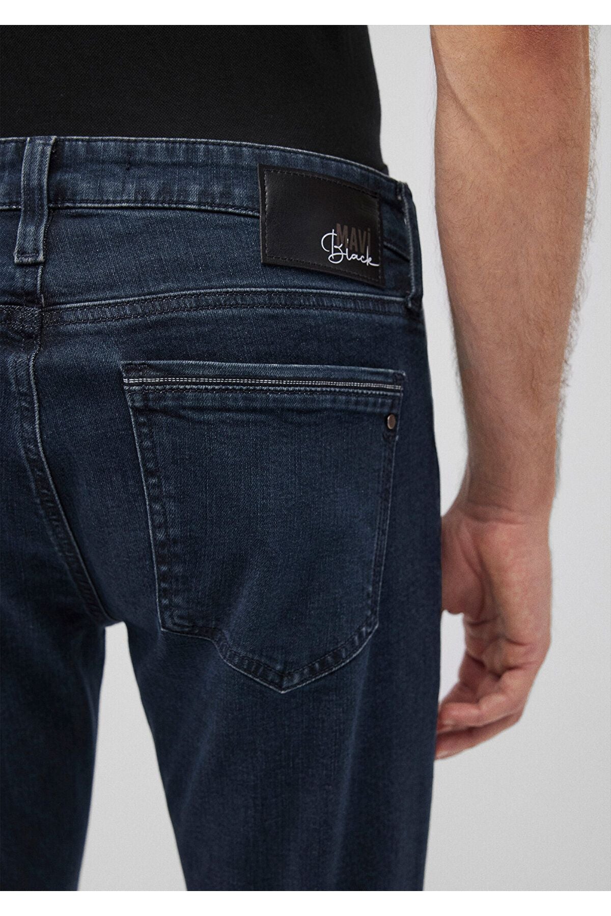 Jake Lux Black Puslu Vintage Koyu Mavi Jean Pantolon 0042287868
