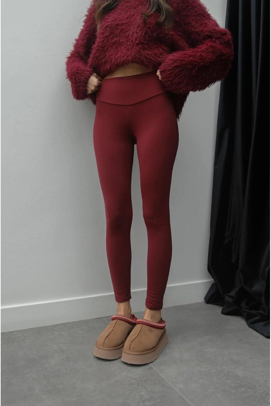 BiavSi Toparlayıcı Etkili Yüksek Bel Kadın Günlük Ve Spor Tayt - Kahve