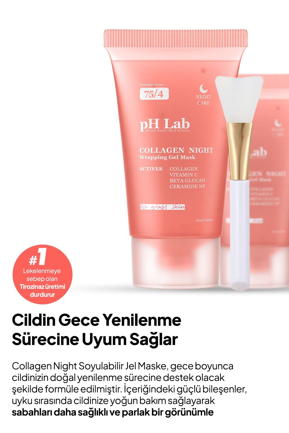 Ph Lab Phlab Collagenight Soyulabilen Kolajen Gece Maskesi, Soyulabilir Kolejen Yüz Maskesi