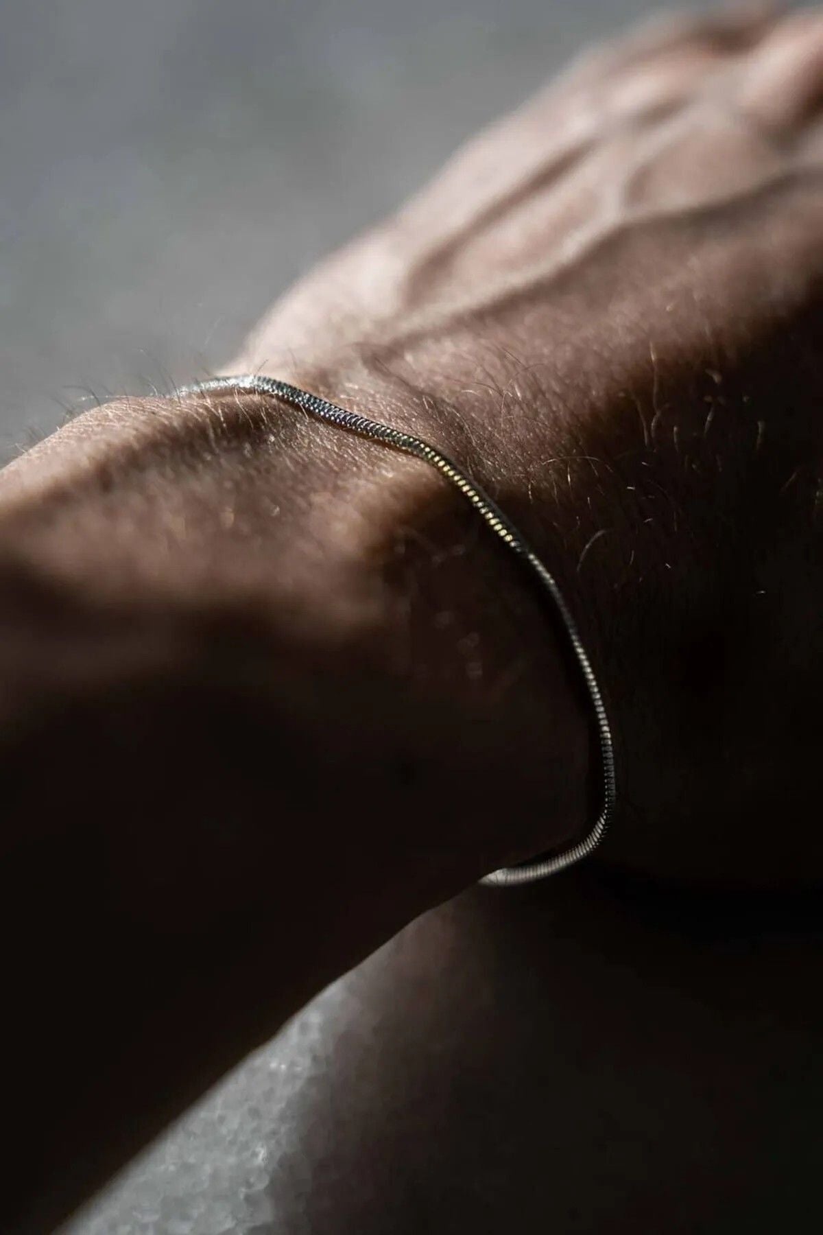 Ricco Jewellery 925 Ayar Gümüş Old Money İtalyan Yılan Bileklik • Made In Italy