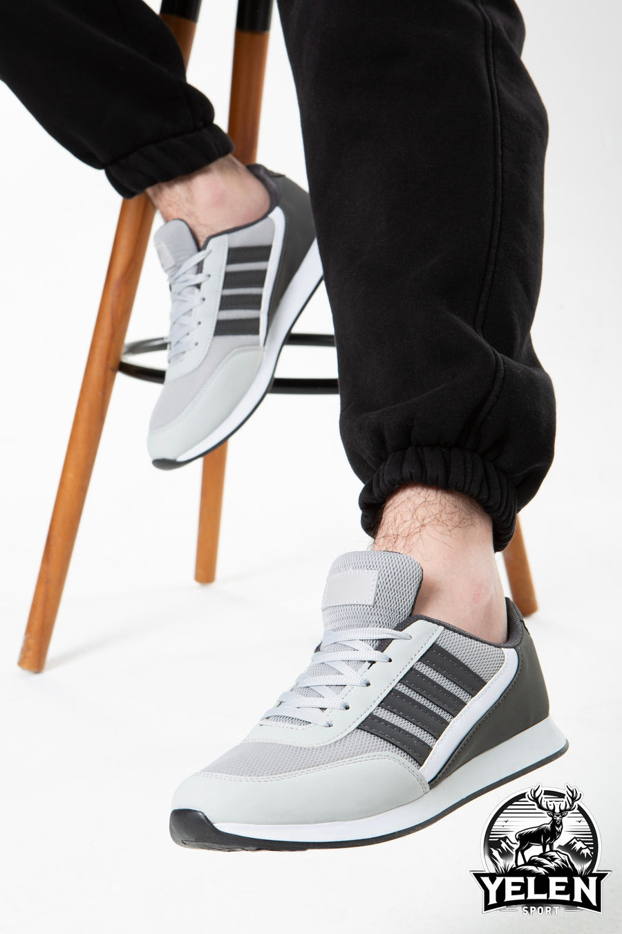 YELEN SPORT URBAN Rahat Günlük Erkek Kadın Spor Ayakkabı - Buz - Füme