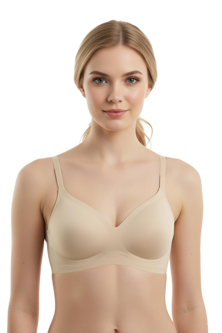 Cottonhill Seamless Bra - Pure | Lazer Kesim Dikişsiz Ayarlanabilir Askılı Balensiz Kadın Sütyen 3'lü Paket - Siyah