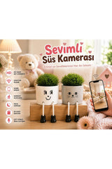 intermax Bebek Hasta Bakıcı Güvenlik Priz Kamera 4K 1080P HD Mini CCTV Kamera - Beyaz