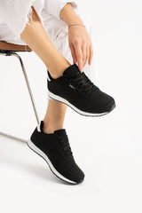 Peaker Club Peaker Sneaker Unısex Rahat Günlük Kullanıma Uygun Ergonomik Spor Ayakkabı - Siyah