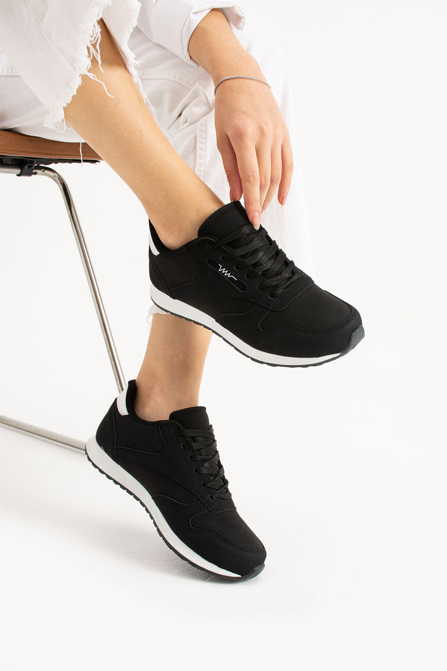 Peaker Club Peaker Sneaker Unısex Rahat Günlük Kullanıma Uygun Ergonomik Spor Ayakkabı - Siyah