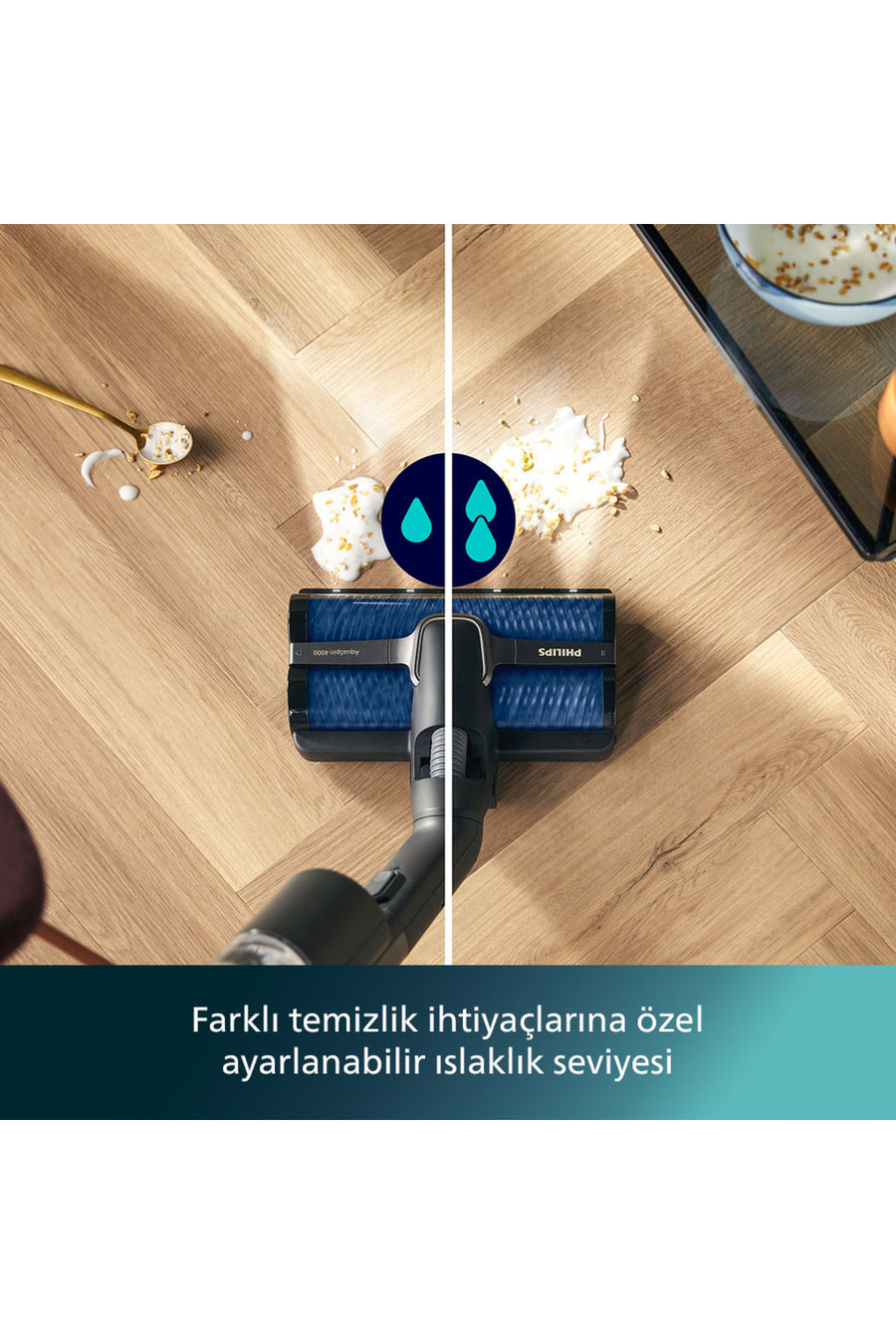 Philips 9000 Serisi AquaTrio Islak&Kuru Süpürge, Otomatik Temizleme, AquaSpin, PowerCyclone Aqua, XW9463/11 - Siyah