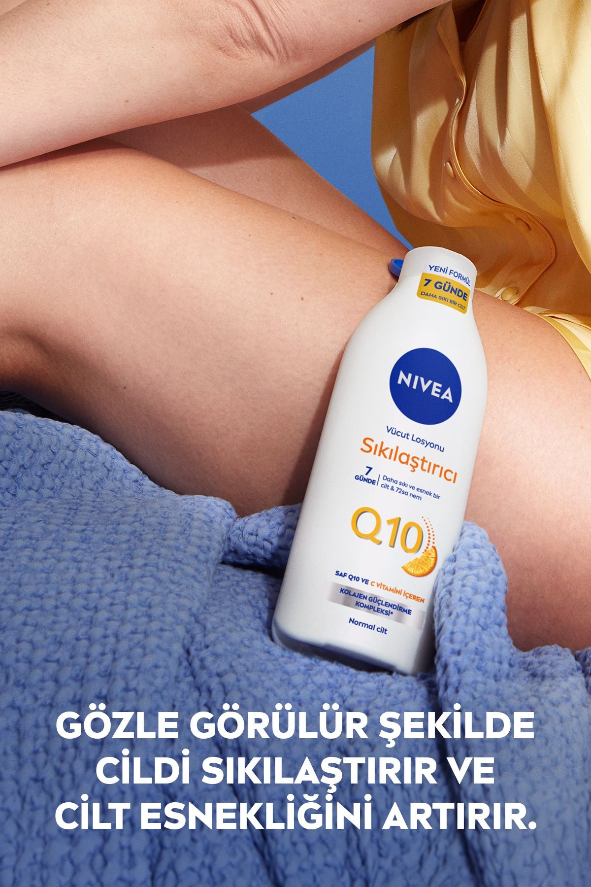 NIVEA QSıkılaştırıcı Vücut Losyonu ml, Günde Sıkılaşma, C Vitamini, Nemlendirici, Çanta Hediyeli