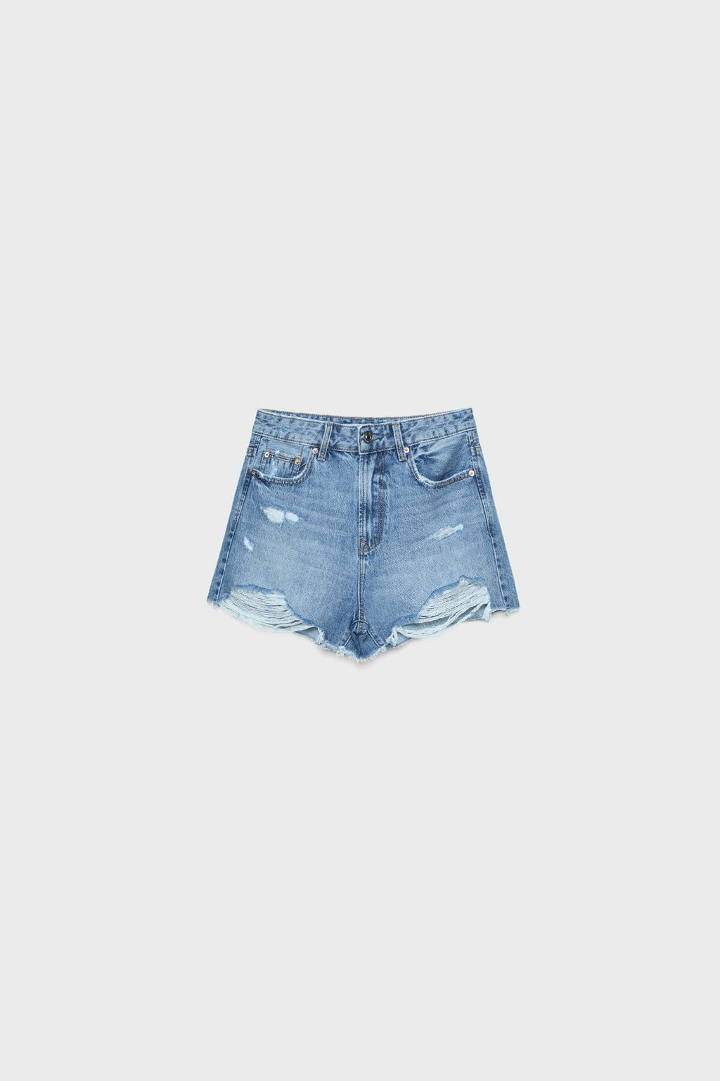 Stradivarius Distressed Denim Şort