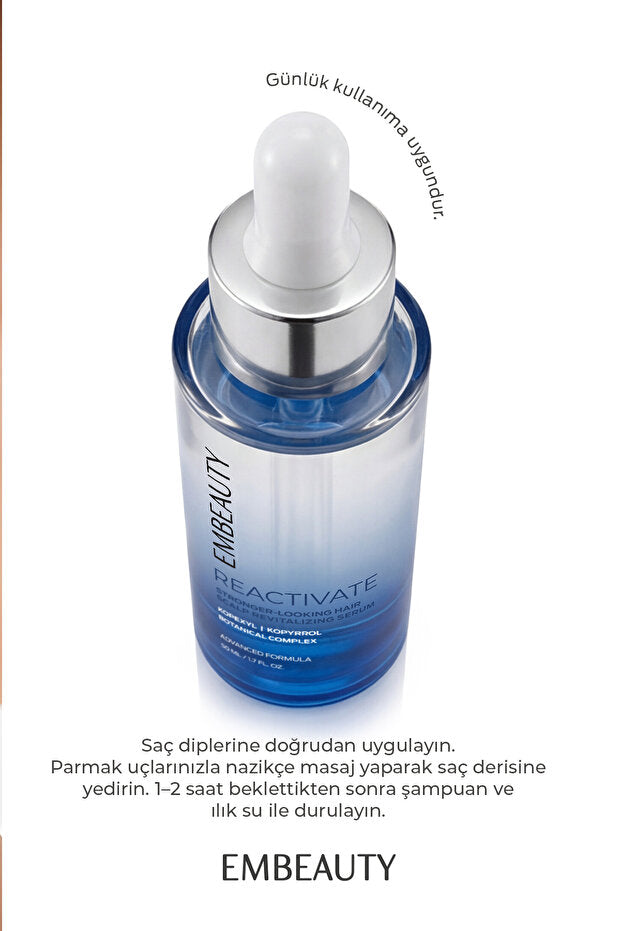 Embeauty Reactivate Saç Uzatan & Dökülme Karşıtı Güçlendirici Complex Serum 50 ML