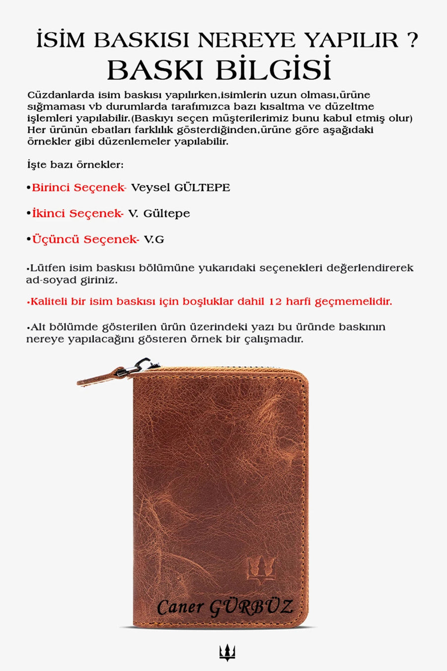 Getto Deri Walker Hakiki Deri Kişiye Özel İsim Baskılı Minimal Cüzdan - Greyze Kahve