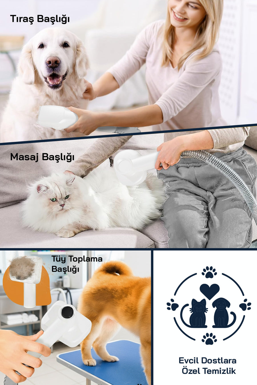 Sinbo SVC-8634 Kablosuz Dikey Süpürge Beyaz (BLDC Motor) Çok Amaçlı, 7 Aparat, Evcil Hayvan Tüyleri İçin - Beyaz