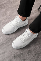 E SPORT Beyaz Günlük Erkek Ortopedik Sneaker Ayakkabı -182 - Beyaz