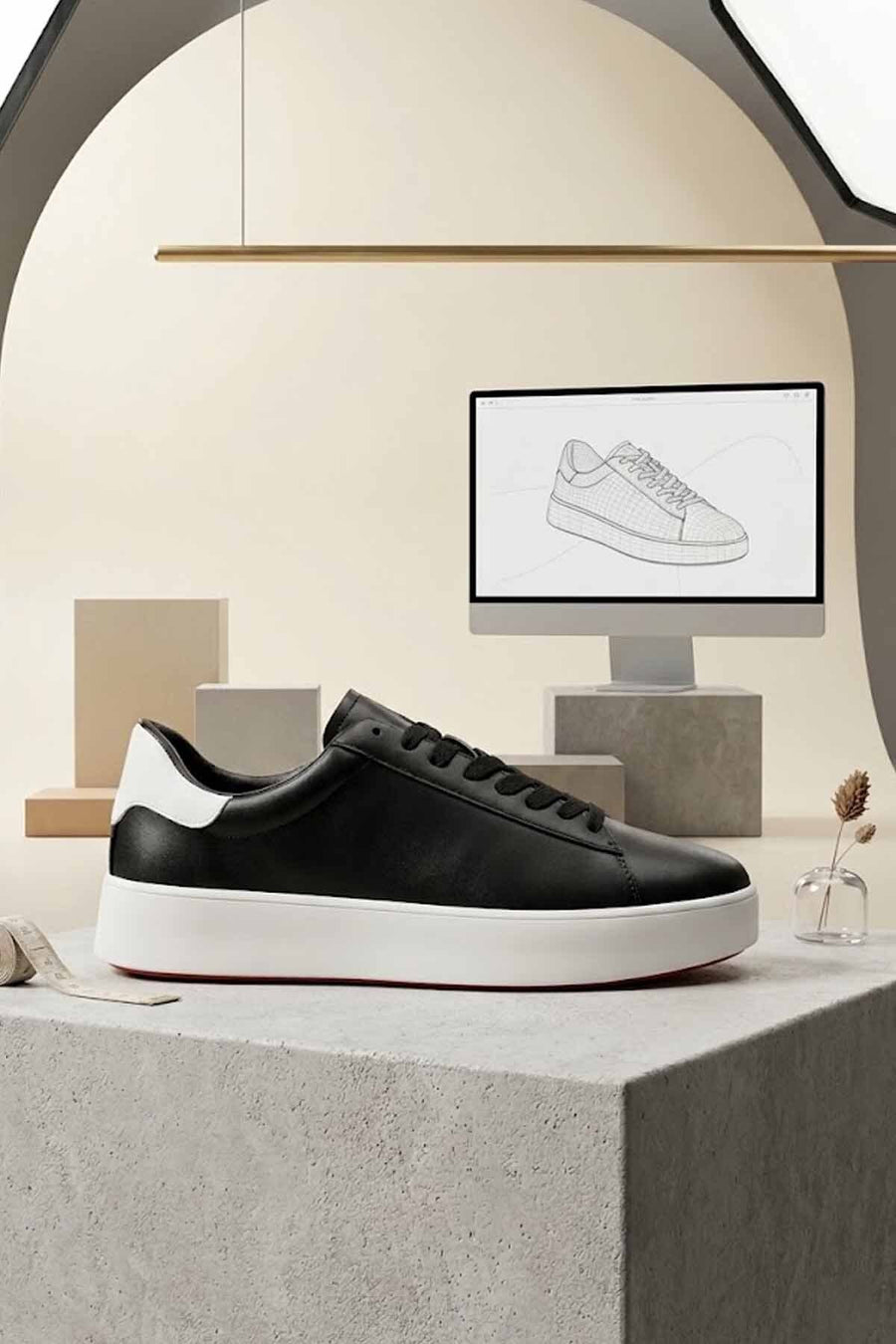 Lufian Tommy Erkek Sneaker Ayakkabı Siyah - Erkek