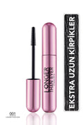 Flormar Doğal Formüllü Kirpik Uzatıcı Maskara (Siyah) - Longer Than Ever Mascara - 001 Black - 8682536067119 - Siyah