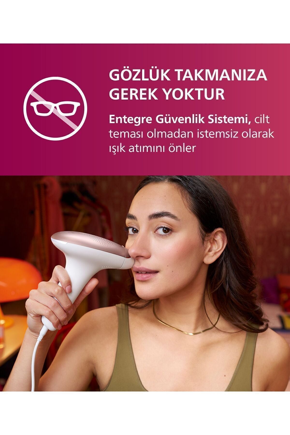 Philips Lumea Brı/Lazer Epilasyon Ipl Tüy Alma Cihazı,kaş Düzeltici,(YÜZ,VÜCUT HASSAS BÖLGE) - Görsel 6