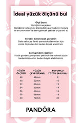 Pandora Işıltılı Kalp Tektaş 925 Ayar Gümüş Yüzük