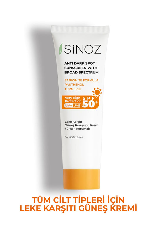 Sinoz Spf Leke Karşıtı Yüksekoruyucu Yüz Güneş Kremi ml Normal Ve Kuru Ciltler Için
