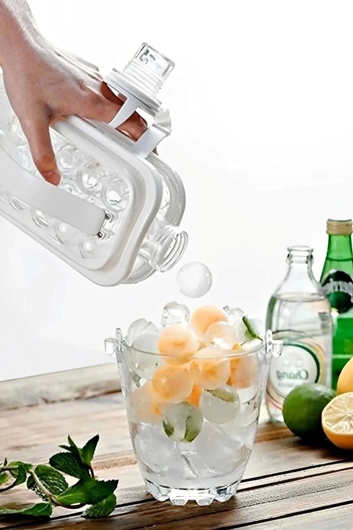 Berdina Home Taşınabilir Buz Küpü Kalıbı Içecek Şişesi Katlanır Pratik Buz Küpü Kalıbı