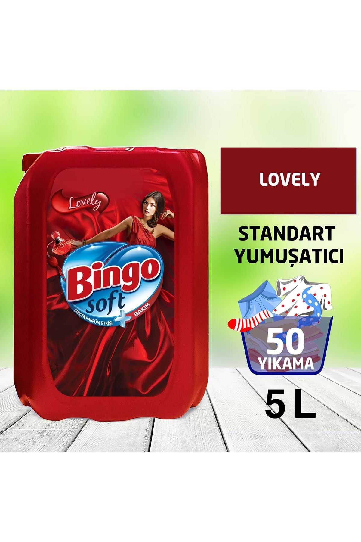 Bingo "büyük Ekonomi Paketi ; Kg Toz Çamaşır Deterjanı Sık Yıkananlar Çamaşır Yumuşatıcısı Lovely - Görsel 4
