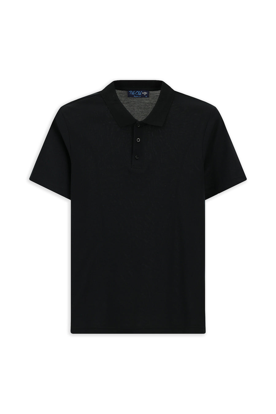 Kiğılı Polo Yaka Regular Fit Nakışlı Pamuklu Tişört - Lacivert