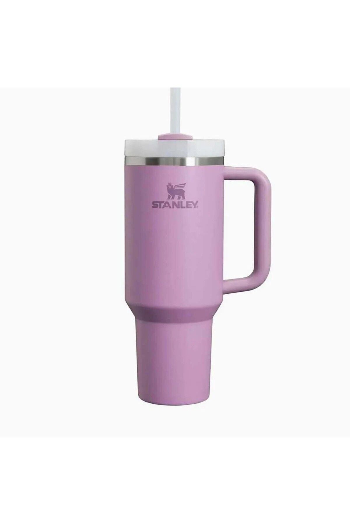 Stanley --Quencher Litre Pipetli Çelik Termos - Lila - Görsel 2