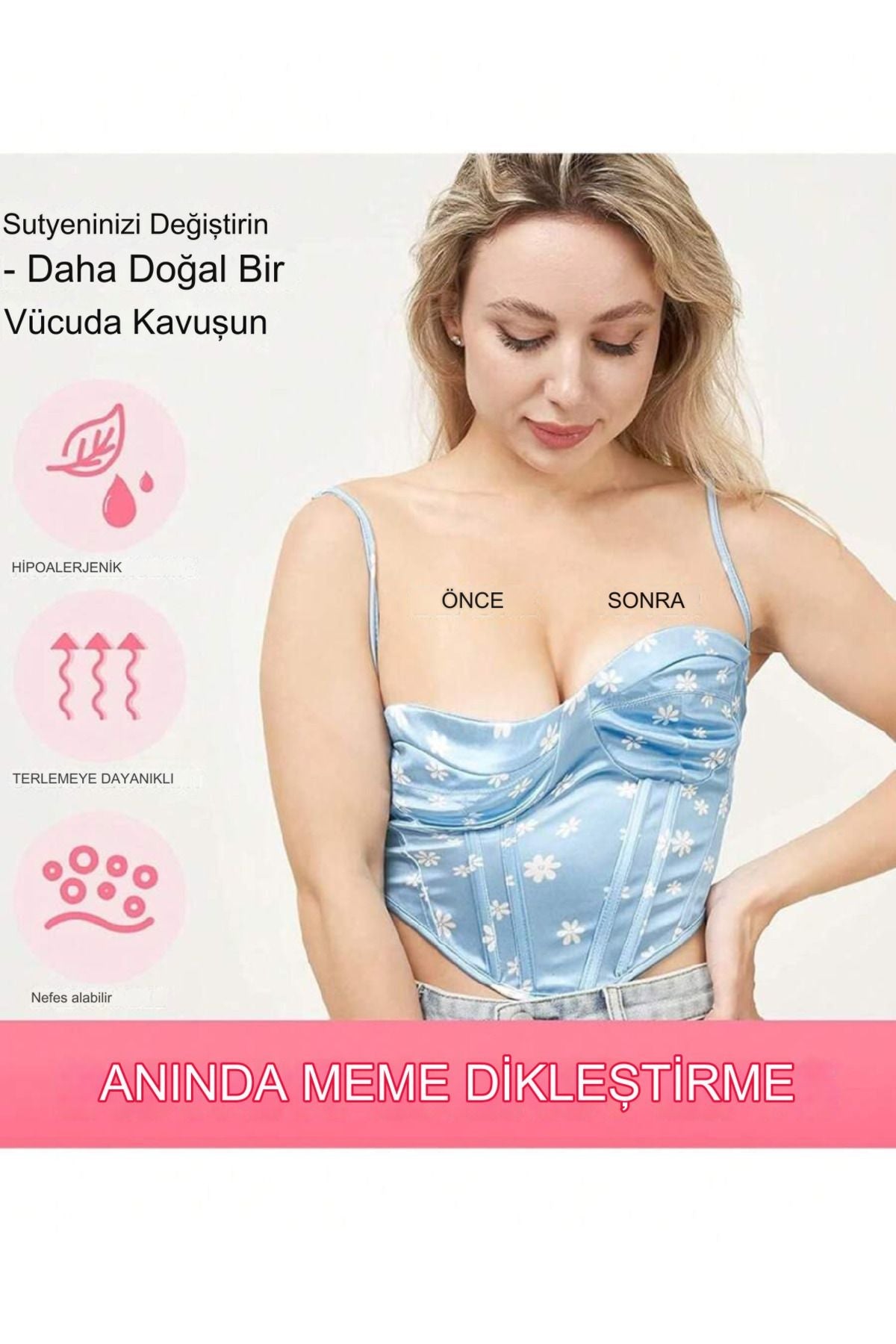 Canderel xMetre Göğüs Meme Dikleştirici Sabitleştirici Yapışkan Bant