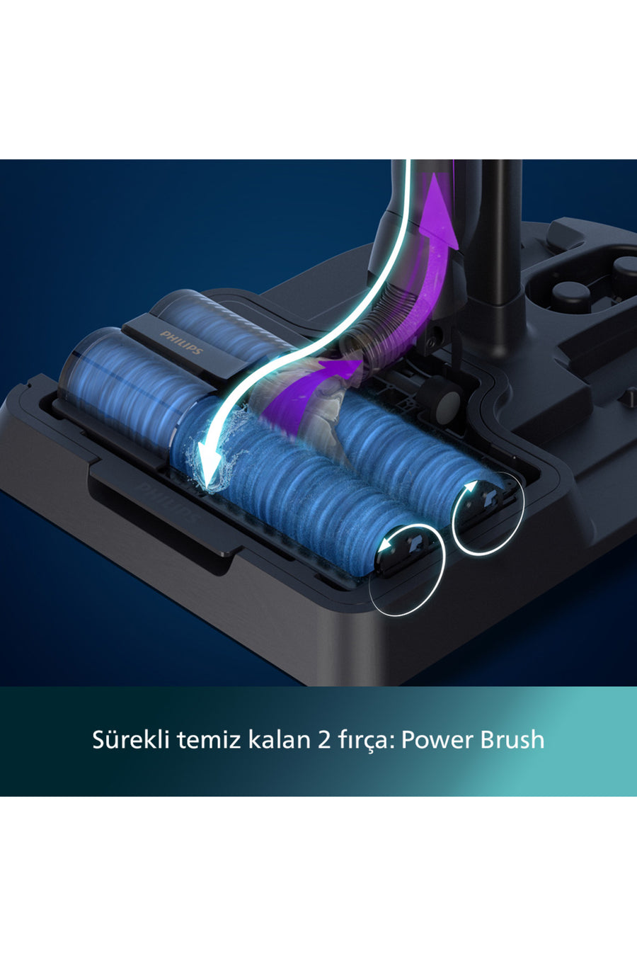 Philips 9000 Serisi AquaTrio Islak&Kuru Süpürge, Otomatik Temizleme, AquaSpin, PowerCyclone Aqua, XW9463/11 - Siyah