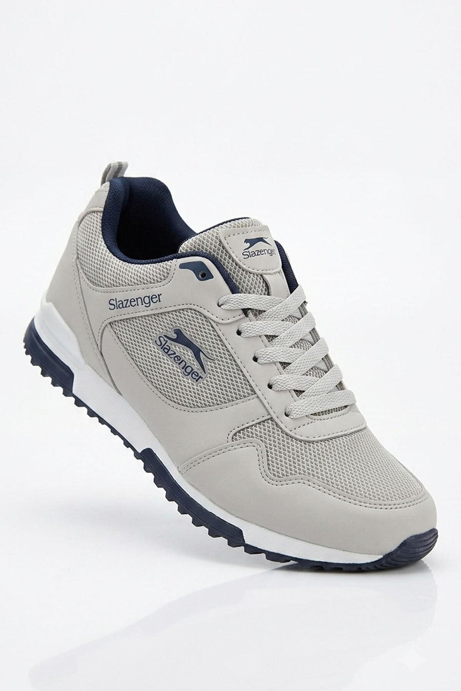 Slazenger Azez Siyah Beyaz Unisex Rahat Sneaker Spor Ayakkabı - Buz-Lacivert