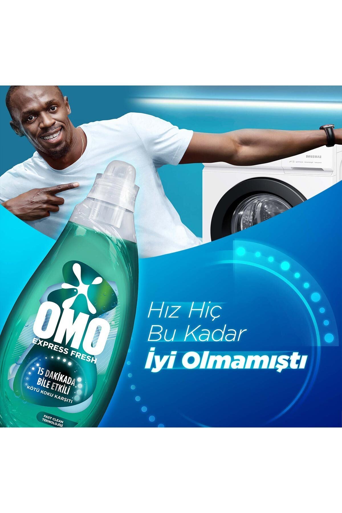 Omo Express Fresh Kötü Koku Karşıtı Beyaz Renkliler Deterjanı ml - Görsel 7
