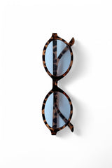 REN EYEWEAR TR MİUX LEOPAR MAVİ OVAL GÜNEŞ GÖZLÜĞÜ KADIN MODERN YENİ SEZON