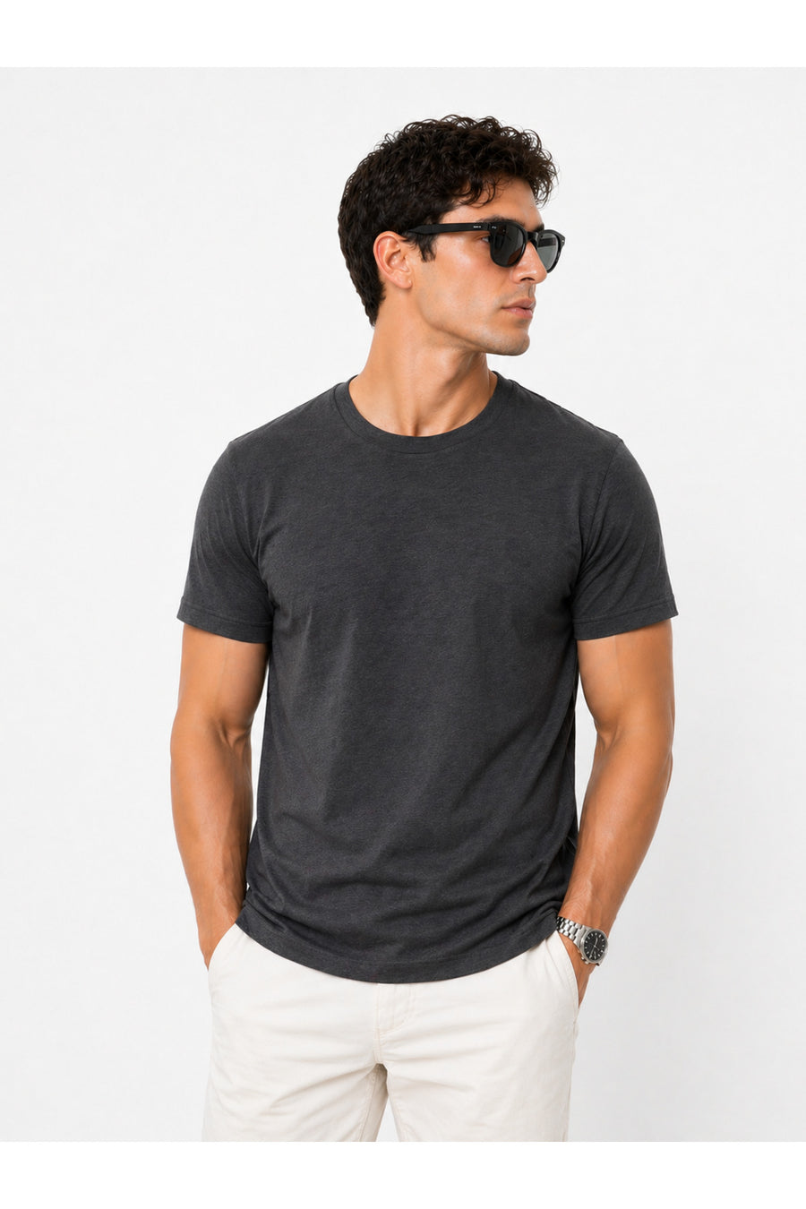 Piano Luce Erkek 5’li Paket T-Shirt – Kısa Kollu Bisiklet Yaka Regular Fit – 5 Renk Seçenekli - Çok Renkli