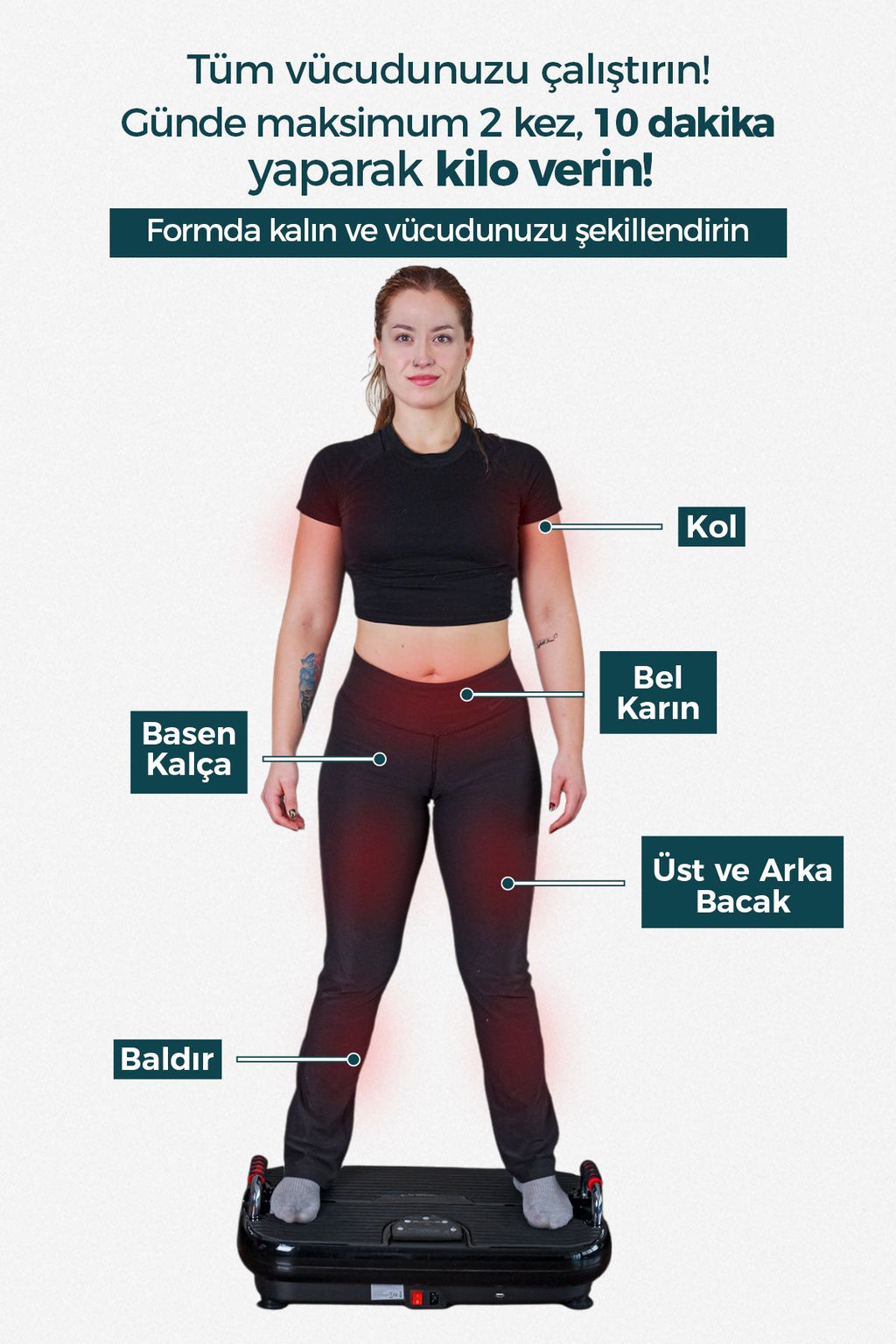 TeknoGerman Plus Model Yüksek Titreşimli Zayıflama, Egzersiz Ve Spor Cihazı - Kondisyon Ve Spor Aleti