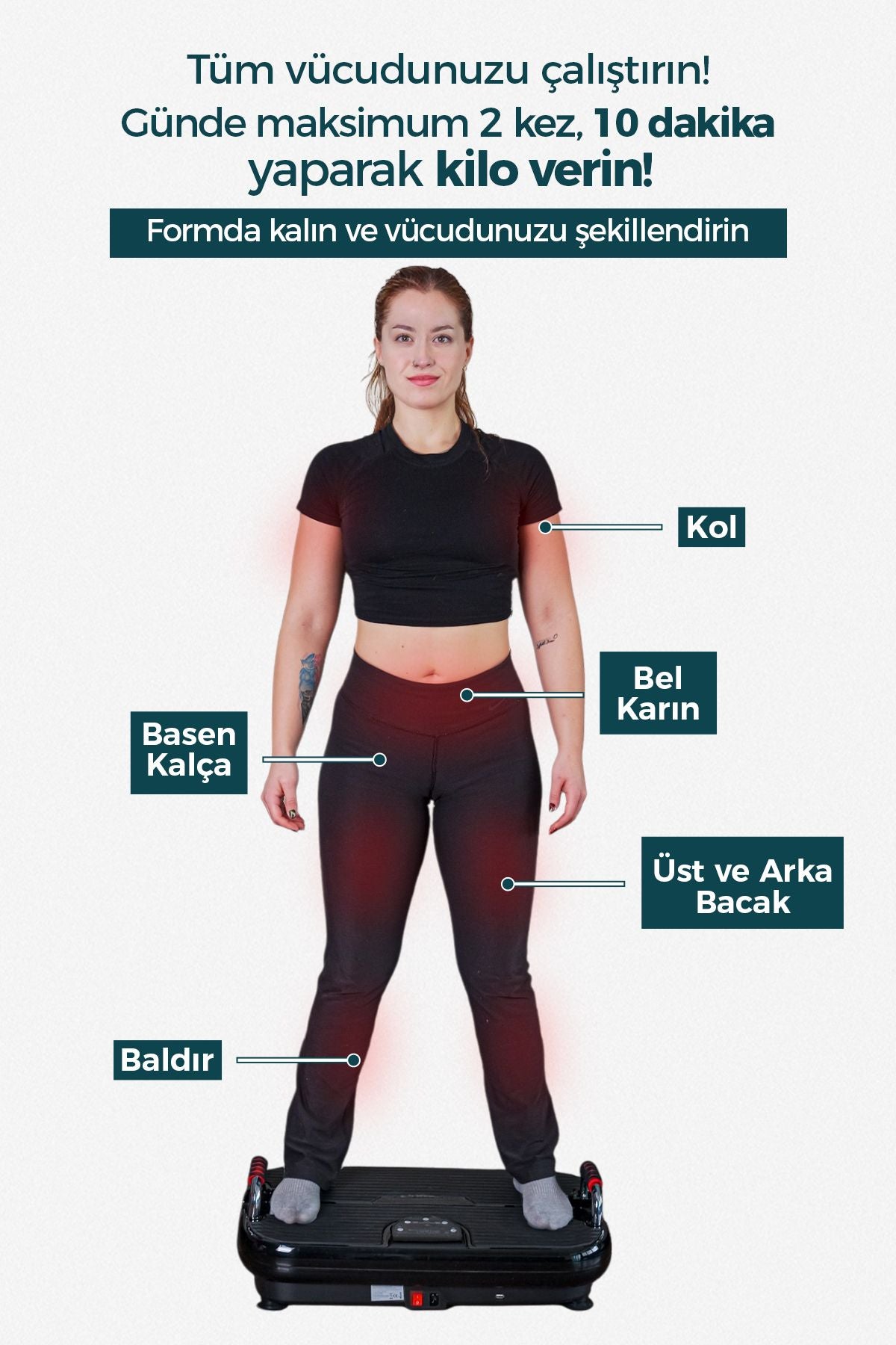 TeknoGerman Plus Model Yüksek Titreşimli Zayıflama, Egzersiz Ve Spor Cihazı - Kondisyon Ve Spor Aleti