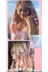 Darya DD283 Işıltılı Hair Tinsel Saç Simi Açık pembe HT09