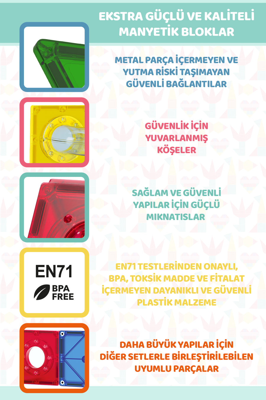 Magly Ball Run Parkur Oyunu – Çocuklar İçin Renkli 3 Boyutlu 101 Parça Yapı Seti - Manyetikler ve Yollar