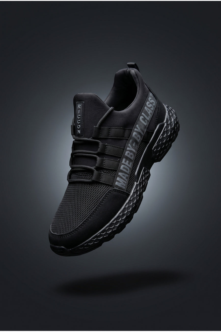 Riccon Siyah Erkek Cilt Sneaker 0012santo